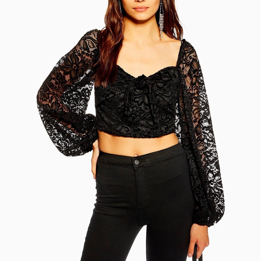 Lace crop top